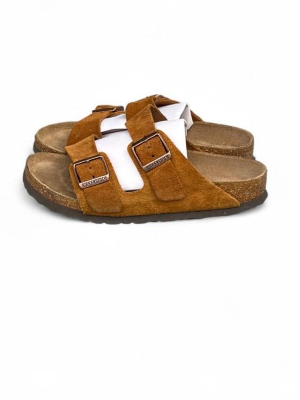 Birkenstock Arizona Mink Brown Suede Soft Footbed Sandals EU 36 Women’s 5 Narrow - Picture 5 of 8